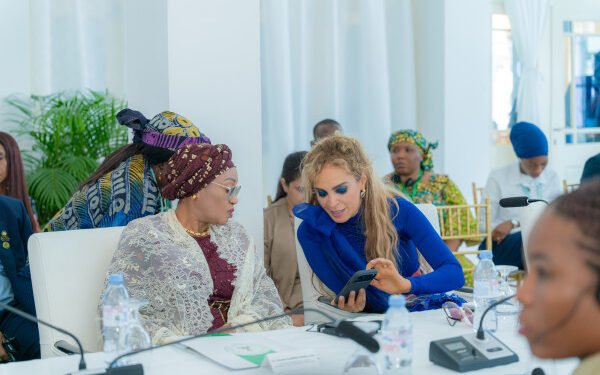 Dr. Rasha Kelej discusses with Nigeria First Lady their joint programs to build healthcare and media capacity and Support Girl Education at 12th Merck Foundation Africa Asia Luminary 2025