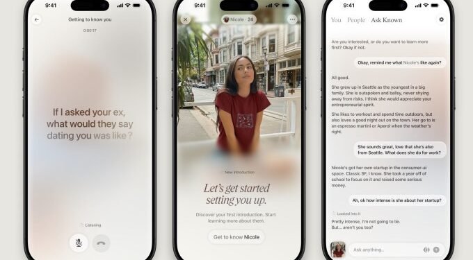 Known uses voice AI to help you go on more in-person dates