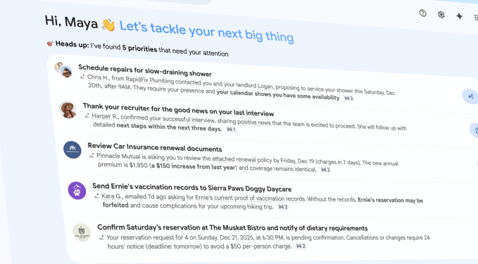 Gmail debuts a personalized AI Inbox, AI Overviews in search, and more