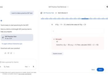 Google now offers free SAT practice exams, powered by Gemini