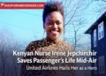 Kenyan Nurse Performs Mid-Air Rescue on United Airlines flight