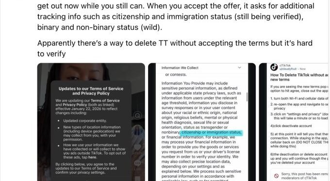 TikTok users freak out over app’s ‘immigration status’ collection — here’s what it means