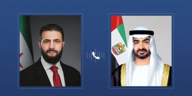 UAE President receives phone call from Syrian President