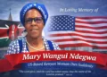 US-Based Kenyan Woman Mary Wangui Promoted to Glory