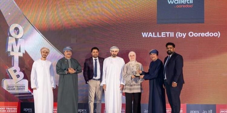 Walletii by Ooredoo named Oman’s Most Trusted Fintech Brand 2025
