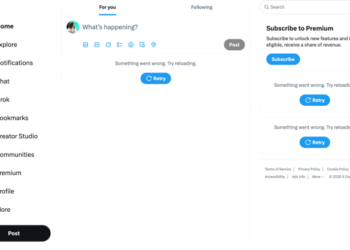 X is down for the second time this week