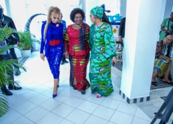 Dr. Rasha Kelej meets Central Africa First Lady & 6 First Ladies of Africa at 12th Merck Foundation Africa Asia Luminary