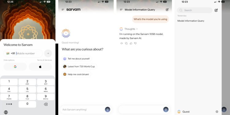 India’s Sarvam launches Indus AI chat app as competition heats up