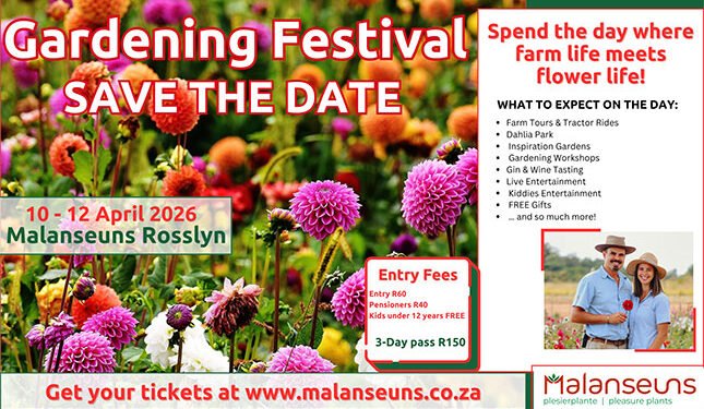 Join us at the 2026 Malanseuns Garden Festival!