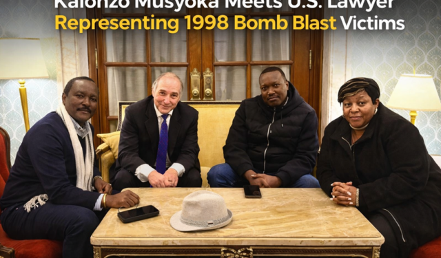 Kalonzo Meets US Lawyer Representing 1998 Bomb Blast Victims