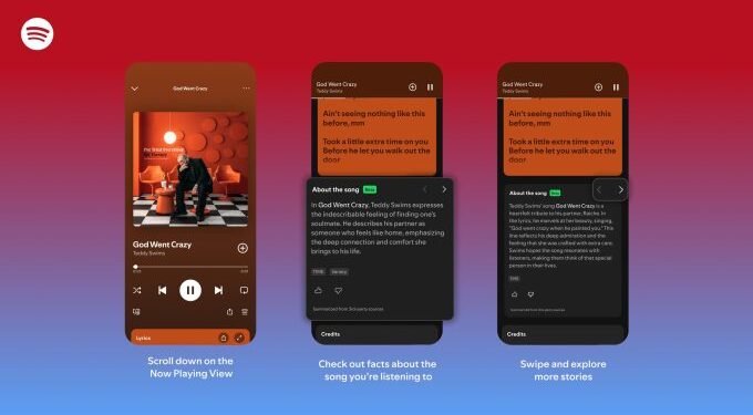 Spotify’s new feature lets you explore the story behind the song you’re listening to