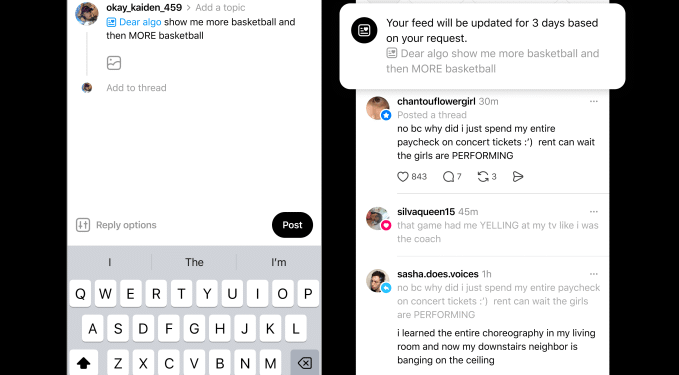 Threads’ new ‘Dear Algo’ AI feature lets you personalize your feed