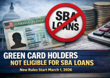 US Green Card Holders Barred from SBA-Backed Loans