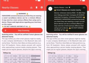 A new app alerts you if someone nearby is wearing smart glasses