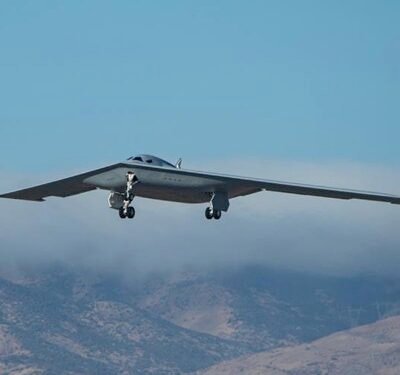 B-21 spotted in aerial-refueling test flights