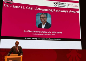 Dr. Okey Enelamah Receives the 2026 Dr. James I. Cash Advancing Pathways Award at Harvard Business School – Investment Management in Africa