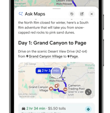 Google Maps is getting an AI ‘Ask Maps’ feature and upgraded ‘immersive’ navigation