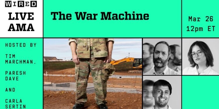 Join Our Next Livestream: The War Machine