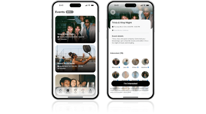 Tinder tries to lure people back to online dating with IRL events, virtual speed dating