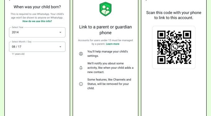 WhatsApp is launching parent-linked accounts for pre-teens