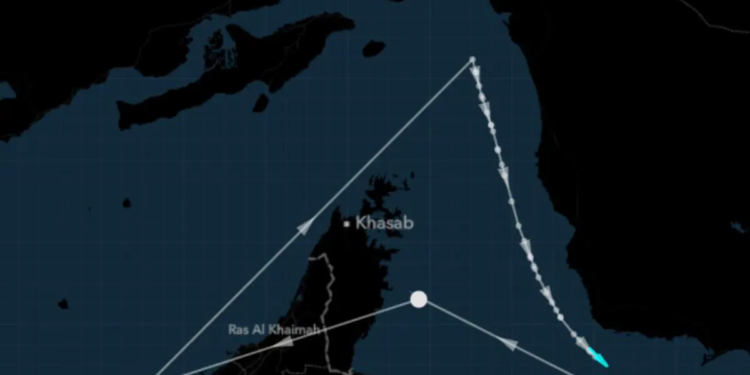 Zombie Ship Posing as LNG Carrier Appears to Transit Hormuz
